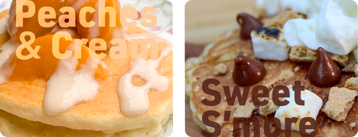 honeyville-pancakes-flavors-toppings_img2-peaches-and-cream-smores