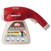 A hose-end sprayer for easily mixing water and liquid fertilizers or herbacides.