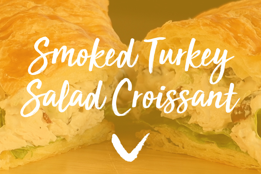 Smoked Turkey Salad Croissant Sandwich Recipe