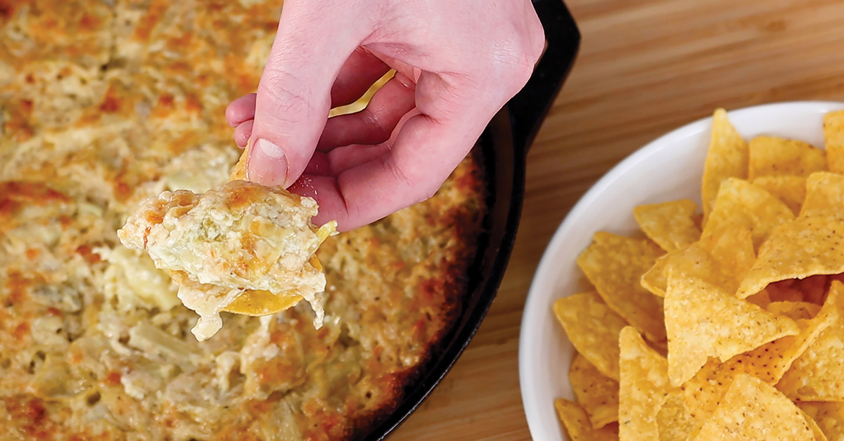 Simple, Savory Smoked Artichoke Dip