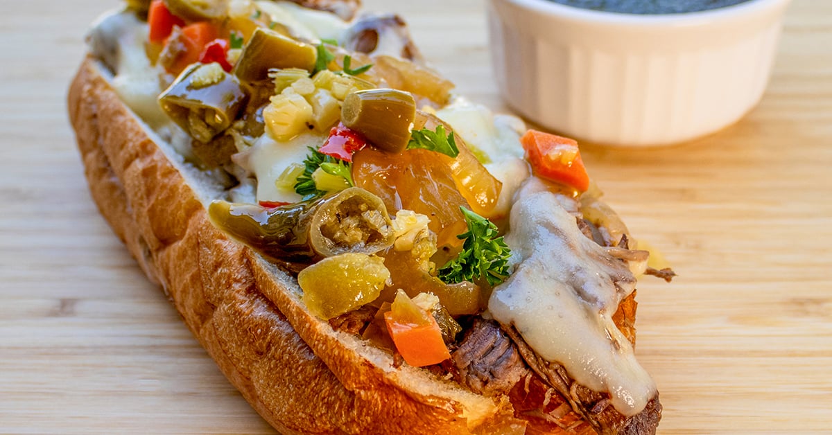 Cheesy Chuck Roast Sandwich