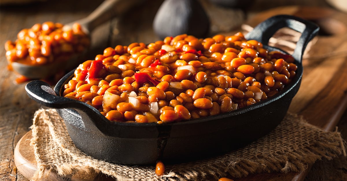 Smokin' Honey Dutch Oven Anasazi Beans